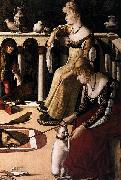 Vittore Carpaccio Two Venetian Ladies oil on canvas